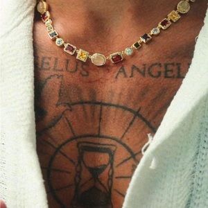 Craftd London Gem Stone Necklace Gold